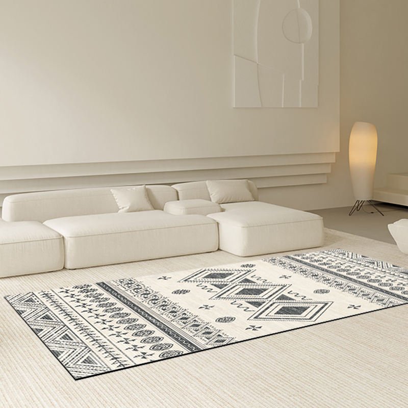 Boho Moroccan Waterproof Machine Washable Runner Rugs Living Room Large Alpaca Fur Faux